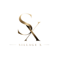 Logo Sillage X doré sur fond noir