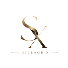 Logo Sillage X doré sur fond noir